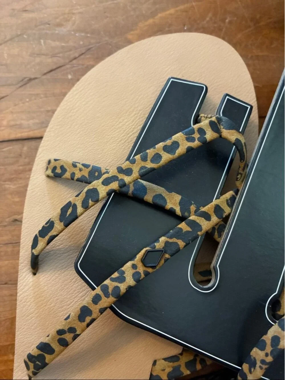 Volcom New School II Cheetah Print Sandals